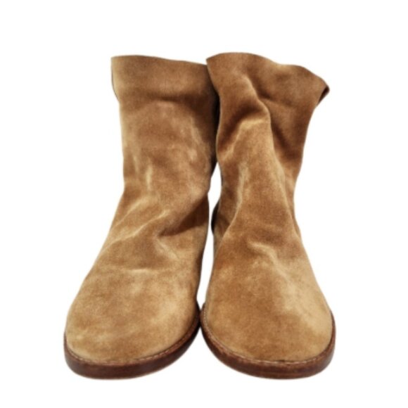 Joie Pinyon Western Boho Suede Pull On Ankle Booties - Picture 5 of 15